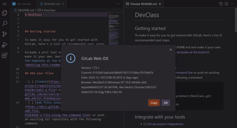 Web ide gitlab что такое