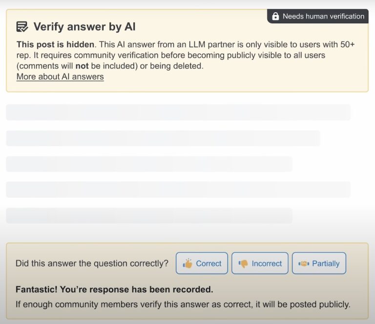 Stack Exchange dabbles with AI answers – despite Stack Overflow banning ... image.